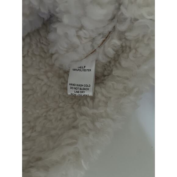 Altar d State Faux Fur Cropped Coat Women XS Tan Snow Winter Cozy Outdoor - Picture 3 of 11